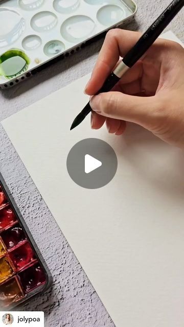 MadameTouffouArtist on Instagram: "Love this! #paintingleaves #art #artist" Draw And Paint Ideas, Painter Painting, Watercolor Demonstrations, Watercolour Videos Tutorials, Water Coloring Ideas For Beginners Landscape, Watercolor Drawing Tutorial, Loose Watercolor Tutorial, Watercolor Tutorials Videos, Leave Painting