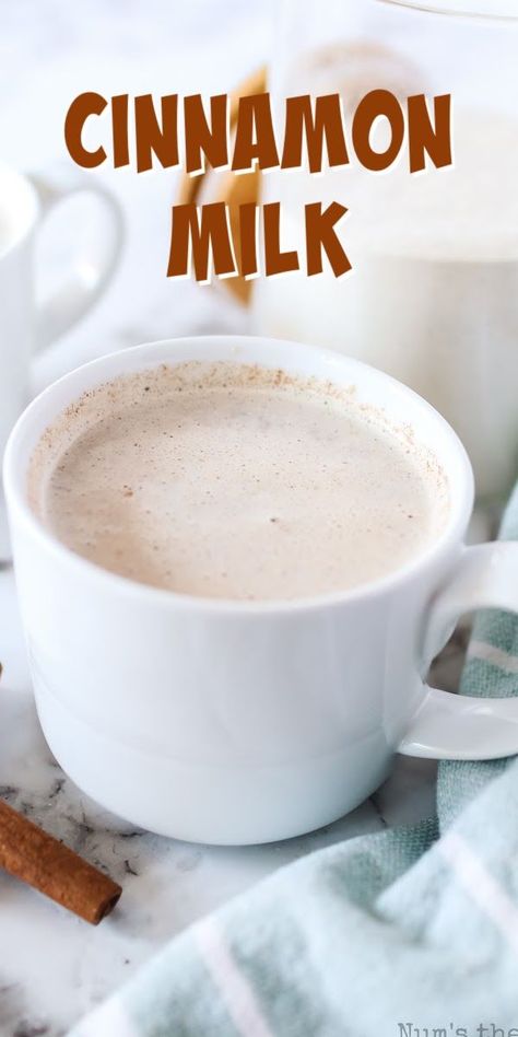 Cinnamon Milk Recipe, Warm Milk Recipe, Almond Milk Drinks, Warm Drinks Recipes, Coconut Milk Drink, Cinnamon Drink, Milk Benefits, Hot Drinks Recipes, Cinnamon Benefits