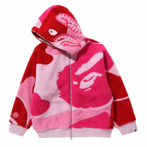 Brand New Runs Big Fits Like A Size L Pink Bape Hoodie, Bape Jacket, Cute Online Clothing Stores, Bape Shark, Bape Hoodie, Shark Hoodie, Cute Clothing Stores, Outfits With Hats, Baddie Outfits Casual