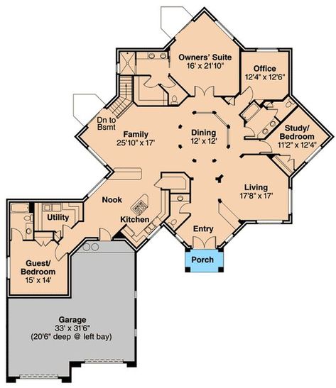 Library Study, Room Library, Clerestory Windows, Privacy Walls, Bonus Rooms, Garage Gym, Home Plans, Tiny House Plans, New House Plans