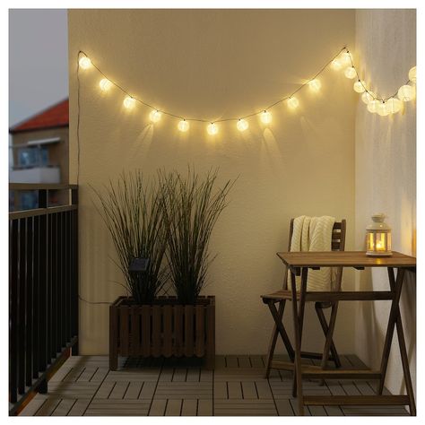 IKEA SOLARVET LED string light with 24 lights Ikea Outdoor, Panel Solar, Light Chain, Solar String Lights, Patio Lighting, Outdoor Solar Lights, String Lights Outdoor, Outdoor Solar, Led Candles