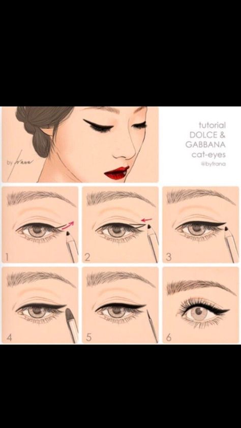 Eye Makeup: Beautiful Eye Makeup Color From the Mary Kay Collection. (paid link) How To Cat Eyeliner Winged Liner, How To Do Cat Eye Eyeliner, Make Up Yeux, Lipstick Guide, Easy Eye Makeup, Eyeshadow Ideas, How To Cat, Perfect Cat Eye, Eyeliner For Beginners