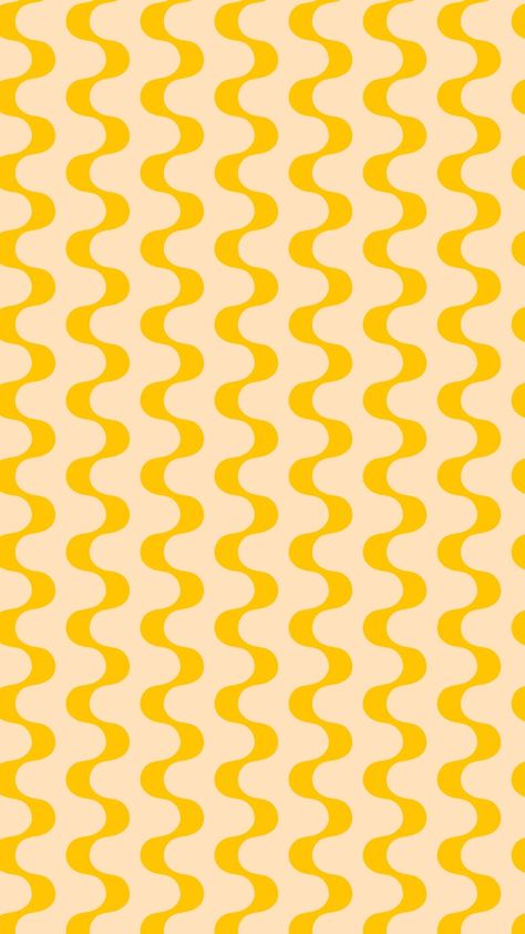 Yellow pattern of wavy lines Quirky Patterns Prints, Fun Prints And Patterns, Retro Beach Design, Quirky Graphic Design, Bright Color Branding, Vintage Patterns Design, Branding Pattern Design, Maximalist Branding, 60s Branding