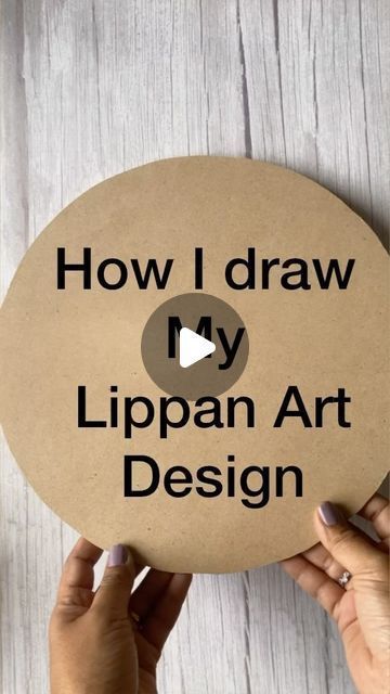 Lippan Art On Wall Tutorial, How To Draw Lippan Art Design, How To Draw Design For Lippan Art, Lippan Art With Mandala, Design For Lippan Art, Mandala Craft Ideas, How To Do Lippan Art, How To Make Lippan Art Clay, Lippan Art Design Drawing