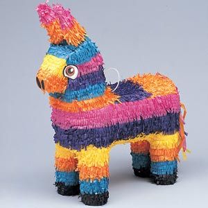 Horse Pinata, Donkey Pinata, Superhero Favors, Mexican Pinata, Pinata Stick, Pinata Party, Mexican Party Theme, Christmas Kindergarten, Small Figurines