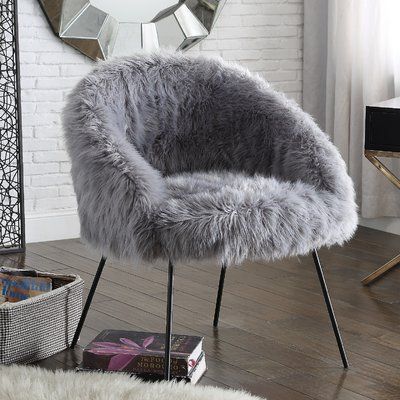 White Fluffy Chair, Fuzzy Chair, Fur Furniture, Fluffy Chair, Fur Chair, Teen Bedroom Designs, Pineapple Decor, Modern Home Design, Old Chairs