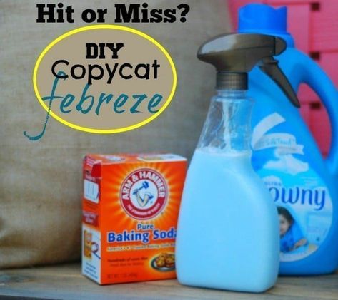 Hit or Miss - DIY Febreze - An Alli Event Diy Fabreeze, Febreeze Diy, Febreze Recipe, Febreze Spray, Diy Febreze, Homemade Febreze, Laundry Scent Boosters, Homemade Air Freshener, Fabric Refresher