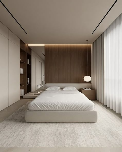 Nexpo Classic 106 :: Behance Bedroom Minimal, Almaty Kazakhstan, Hotel Room Design, 아파트 인테리어, Modern Bedroom Design, New Beds, Adobe Photoshop Lightroom, Modern Furniture Living Room, Apartment Interior Design