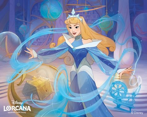 ArtStation - Disney Lorcana TCG - Chapter 4 "Ursula's Return", Koni - Amandine GIRARD Sleeping Beauty Art, Disney Illustration, Mulan Disney, Karakter Disney, Disney Princess Pictures, Princess Aurora, Disney Fun, Disney Fan Art, Disney And Dreamworks