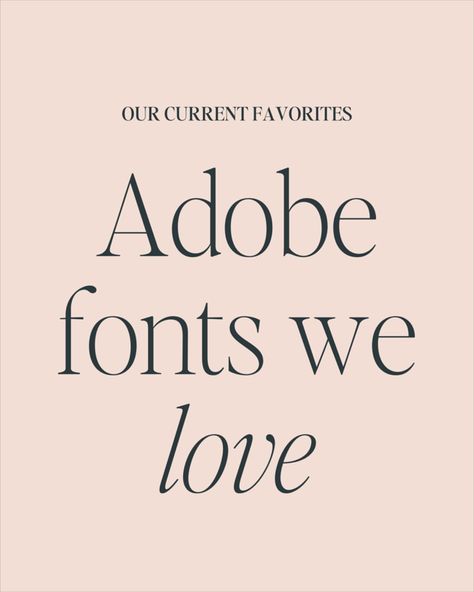 Fonts can make or break your brand identity, and we’ve got a lineup that’s giving timeless elegance and major vibes right now! Peep some of our current font crushes  Whether you’re rebranding or just vibing up your current design, fonts matter. We’re obsessed with classic, clean typefaces that speak sophistication. These beauties from Adobe Fonts are giving us all the mood. From Questa Grande’s classy vibes to Ivy Ora’s minimalist feel, these fonts are designed to elevate any project. Your ... Trendy Serif Fonts, Best Adobe Fonts For Logo, Aesthetic Adobe Fonts, Elegant Adobe Fonts, Free Adobe Fonts, Adobe Fonts Combinations, Earthy Fonts, Adobe Illustrator Fonts, Best Adobe Fonts