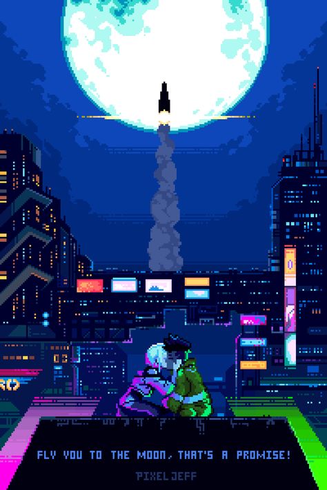 Edgerunners Gif, Pixel Jeff, Lucy Edgerunners, Edgerunners Lucy, Lucy Cyberpunk, Wallpapers 2023, Cyberpunk Games, Cyberpunk Edgerunners, Pixel Art Background