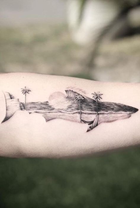 Animal Tattoos and their Meanings | by Jhaiho | Medium Tropisches Tattoo, Scuba Tattoo, Hai Tattoo, People Architecture, Surf Tattoo, Whale Tattoos, Architecture Nature, Shark Tattoo, Ocean Tattoos