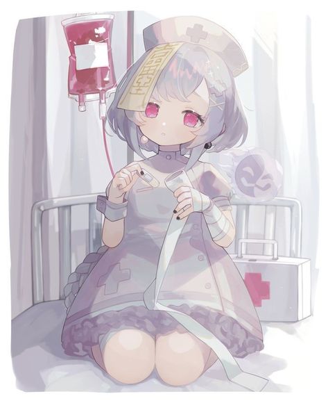 Qiqi Wallpaper, Qi Qi, Nurse Art, 3d Wallpaper Iphone, Cute Nurse, Anime Pixel Art, Hello Kitty Iphone Wallpaper, Digital Art Anime, Cute Chibi