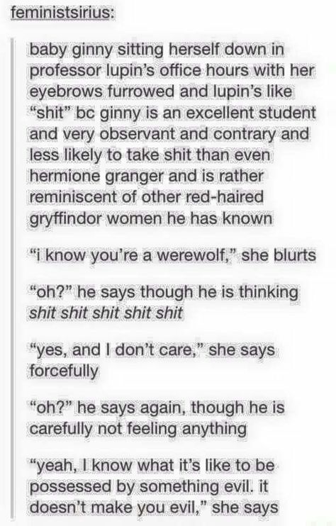 I can totally see book!Ginny doing this Harry Potter Brief, Scorpius And Rose, Citate Harry Potter, Glume Harry Potter, Harry Potter Feels, Yer A Wizard Harry, One Night Stand, Harry Potter Headcannons, Ginny Weasley