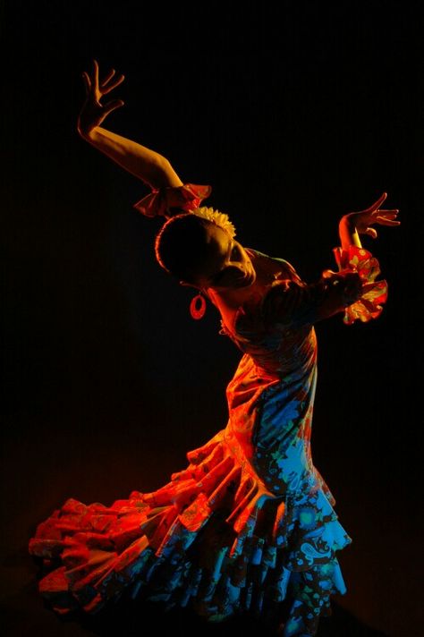 Wow...look at that pose and posture. So graceful and edgy. So daredevil and alluring. Photo Repair, Spanish Dance, Belly Dancing Classes, Spanish Dancer, Flamenco Dress, Flamenco Dancing, Dance Paintings, Dancing In The Dark, Flamenco Dancers