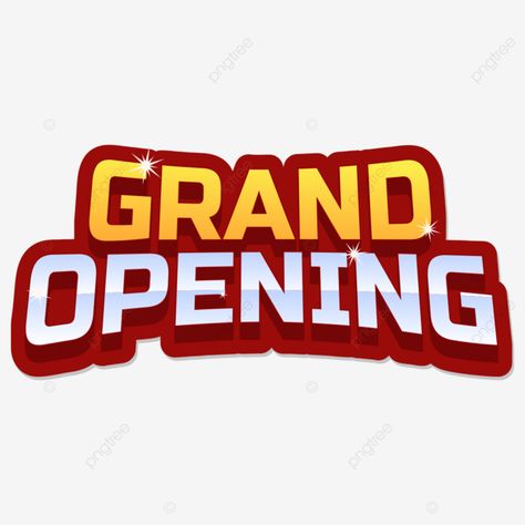 Grand Opening Png Hd, Grand Opening Png, Opening Poster Design, Grand Opening Design, Grand Opening Banner, Gradient Text, Birthday Font, Animal Pictures For Kids, Jay Bhim