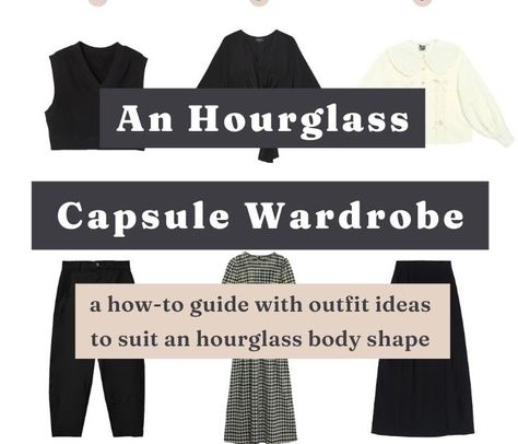 A Capsule Wardrobe for an Hourglass Figure Hourglass Capsule Wardrobe, Hourglass Figure Outfits, Hourglass Body Shape, Structured Jacket, Monk Strap Shoes, Cardigan Crop, Hourglass Shape, Scoop Neck Dress, Wearing Clothes