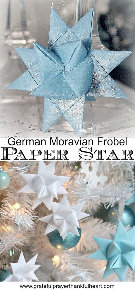 German Stars, Christmas Star Crafts, Folded Paper Stars, German Christmas Traditions, Stars Video, German Christmas Decorations, German Star, Grateful Prayer, German Christmas Ornaments