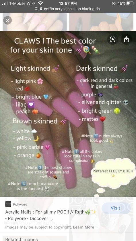 Acrylic Nails For Dark Skin Tone, Nails For Dark Skin Tone, Nails Acrylic Dark, Light Blue Acrylic Nails, Nails For Dark Skin, Nails On Dark Skin, Blue Acrylic Nails, Nail Room, Nail Fashion