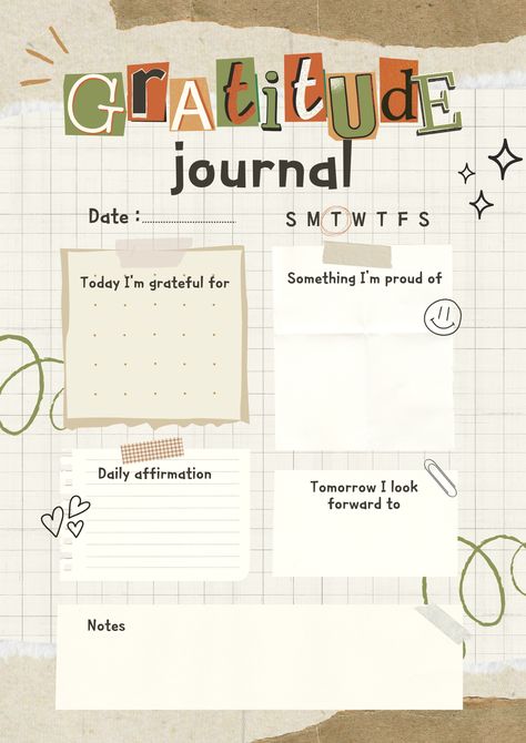 Cute Free Gratitude Journal Planner #planner, #plannertemplate, #daily, #monthly, #weekly, #budget, #aestheticdaily, #free, #digital, #canva, #canvatemplate, #cute, Gratitude Journal Aesthetic, Gratitude Aesthetic, Gratitude Journal Printable, List Of Affirmations, Day Planner Design, Journal Printable, Challenging Times, Journal Aesthetic, Blog Planner