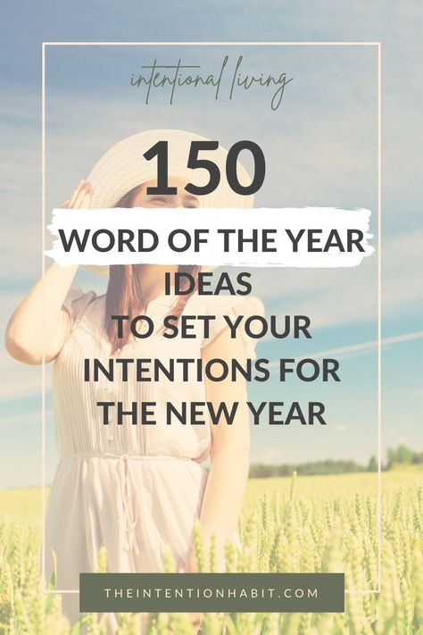 Word of the year ideas to set your yearly intentions. Yearly word ideas. Word Of The Year Ideas 2025, Word Of The Year Ideas, Word Ideas, Set Your Intentions, Start Living Life, Word Of The Year, Ali Edwards, Focus On What Matters, Single Words