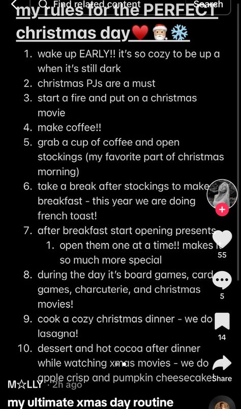 The Perfect Christmas, Christmas Rules, Christmas Something They Need, How To Get Into The Christmas Spirit, Christmas Tips, 25 Days Of Christmas Ideas, Christmas Day Activities, Christmas Activities Aesthetic, Christmas Fun Ideas