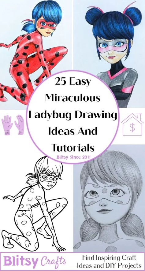 Draw Miraculous Ladybug, Miraculous Ladybug Drawing, Narwhal Drawing, Paw Print Drawing, Ladybug Drawing, Sloth Drawing, Ladybug Cartoon, Sketch Outline, Dragonfly Drawing