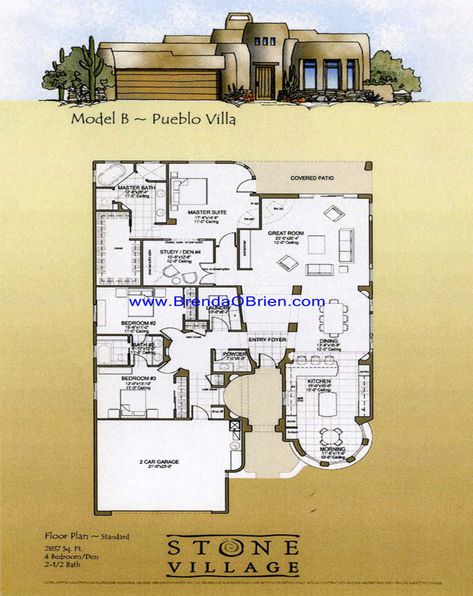 Pueblo+Style+Floor+Plans | Stone Village Pueblo B Floor Plan Southwest Home Plans, Pueblo House Plans, Pueblo Style Homes Floor Plans, Desert Home Floor Plans, 2400 Sq Ft House Plans, Pueblo Style House, Adobe House Plans, Pueblo House, Modern Adobe