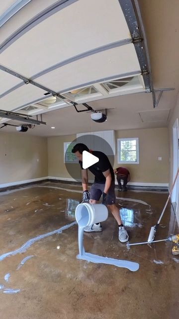 Tim Seay on Instagram: "🔊 Epoxy & Polyaspartic Vinyl Flake Garage Floor. 

#epoxy #garage #floor #garagefloor #satisfying #asmr" Epoxy Garage Floor Ideas, Garage Epoxy Floor, Garage Floor Ideas, Vinyl Garage Flooring, Epoxy Garage Floor, Garage Floor Epoxy, Epoxy Floor, Garage Floor, Diy Home Repair