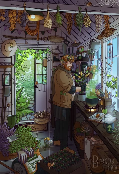 Witch Greenhouse, Modern Male Witch, Male Witch, Witch Room, Witch Garden, Modern Magic, Magic Aesthetic, Modern Witch, Modern Fantasy