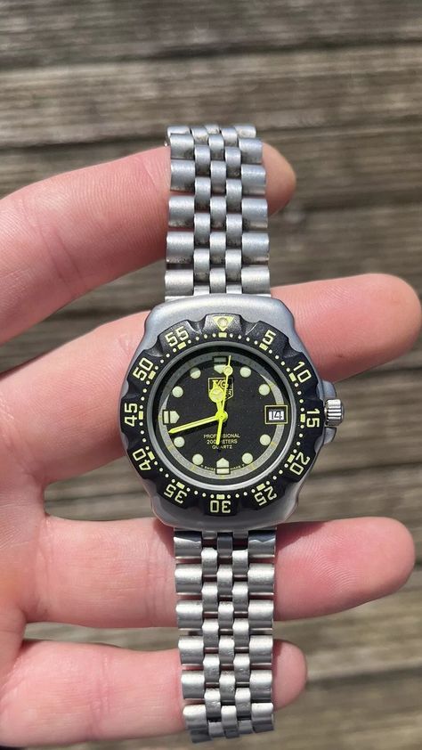 TAG Heuer F1 Formula One Gents Quartz Watch Black Yellow Dial Bezel. Men’s Size | eBay Tag Heuer Formula, F1 Formula, Tag Heuer, Black Watch, Formula One, Quartz Watch, Black N Yellow, Rolex, Tags