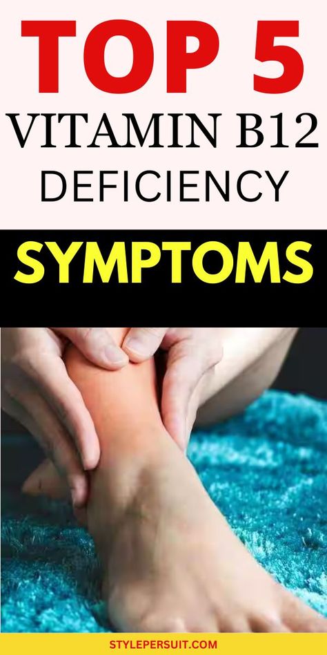 Vitamin B12 deficiency can lead to various health problems, and it's crucial to recognize the signs and symptoms early on to prevent complications. Here are some signs and symptoms of vitamin B12 deficiency that you shouldn't ignore. #health #vitamin Vitamin B Deficiency Symptoms, Vitamin Deficiency Symptoms, Vitamin B Deficiency, B12 Deficiency Symptoms, Deficiency Symptoms, Mineral Deficiency, B12 Deficiency, Vitamin B12 Deficiency, Vitamin D Supplement