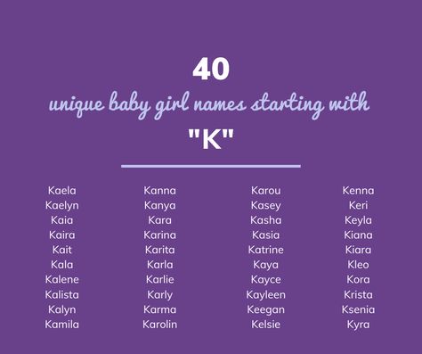 Baby Gurl Names, K Girl Names, English Names Girls, Rp Names Ideas, Rp Names, K Girl, Unique Baby Girl Names