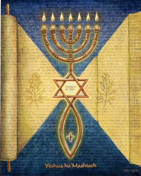 messianic jewish symbol | Torah: The Way, The Truth, and The Life Bon Sabbat, Messianic Judaism, Messianic Jewish, Jewish Symbols, Yom Kippur, Pictures Of Jesus Christ, Hanukkah Menorah, Jewish Art, Lion Of Judah