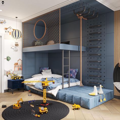 Boys Bedroom Ideas, Kids Bedroom Boys, Boys Room Design, Cool Kids Bedrooms, Children Room Boy, Boy Bedroom Design, Kids Bedroom Designs, Kids Interior Room