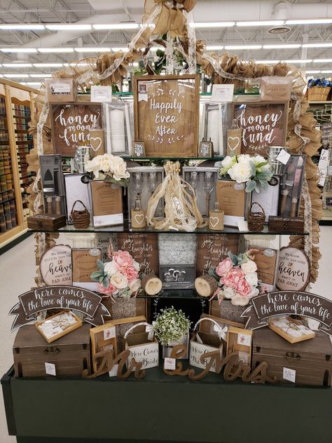 Hobby Lobby Wedding Decor, Hobby Lobby Wedding, Hobby Lobby Displays, Spring Displays, Hobby Lobby Diy, Hobby Lobby Furniture, Lobby Furniture, Rehearsal Dinner Decorations, Hobby Lobby Decor