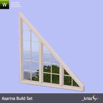 Kriss' Asarina Triangle Window 45 degrees 3-tile Right Sims 4 Cc Triangle Window, Triangle Windows Sims 4 Cc, Sims 4 Triangle Windows, Sims 4 Cc House Build, Just A Small Town Girl, Die Sims 4, Sims 4 Black Hair, Sims 4 Bedroom, Sims 4 House Plans