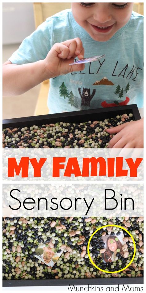 "My Family" themed sensory bin. A great addition to the preschool theme "All About Me!" Preschool Family Theme Activities, Family Sensory Bin, Family Theme Activities, Preschool Family Theme, All About Me Preschool Theme, Me Preschool Theme, Family Activities Preschool, Preschool Family, Modern Homestead