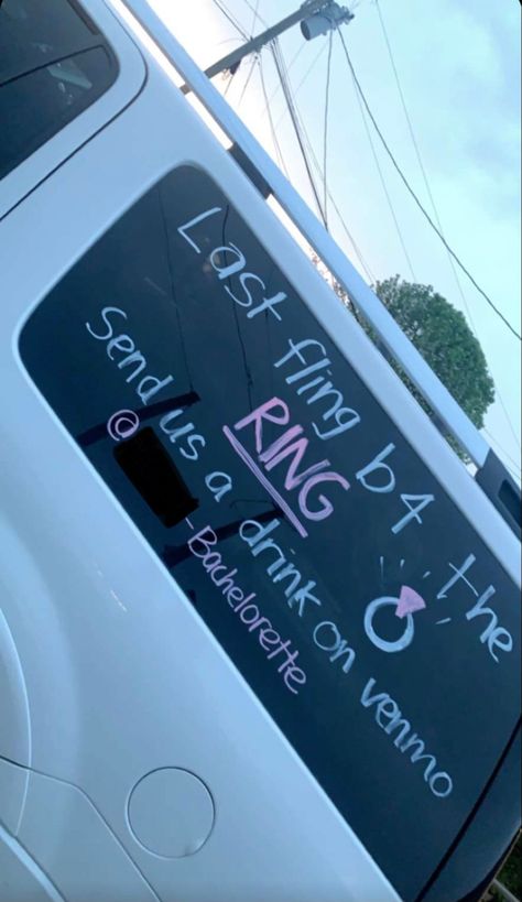 Bridal And Bachelorette Party Ideas, Cute Bachelorette Party Ideas Diy, Bachelorette Cashapp On Car, Bachelorette Writing On Car, Road Trip Bachelorette Party, Bachelorette Party For Bride, Bachelorette Room Ideas, Decorate Car For Bachelorette Party, Bachelorette Party Ideas Home