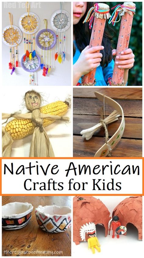 Native American Crafts for Kids | There's Just One Mommy Toddler Native American Crafts, Southwest Native American Projects, Indian Headband Craft Kids, Pilgrim And Indian Crafts For Kids, Native American Kids Crafts, Native American Art Projects For Kids, Native American Heritage Month For Kids, Indigenous Crafts For Kids, Native American Crafts Preschool