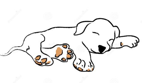 Dog Laying Down Drawing, Laying Down Drawing, Dog Sleeping In Bed, Cute Small Drawings, Drawing Dog, Sleeping Animals, Sleeping Puppies, Small Drawings, Dog Pin