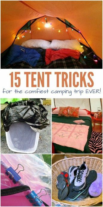 Organisation En Camping, Zelt Camping Hacks, Camping Ideas For Couples, Tent Hacks, Camping Hacks With Kids, Zelt Camping, Tent Camping Hacks, Camping 101, Camping Hacks Diy