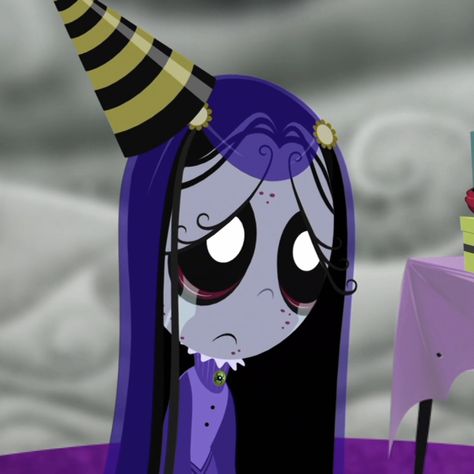 Mr Buns Ruby Gloom, Misery Ruby Gloom Icon, Litteraly Me In Characters, Pfp Purple Hair, Purple Hair Pfp Cartoon, Litteraly Me Character, Ruby Gloom Pfp, Goth Profile Picture, Ruby Gloom Icon