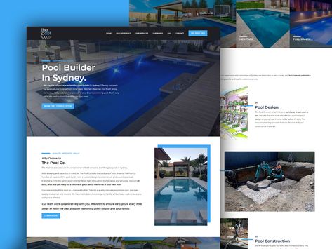 The Pool Co. Web Design Pool Renovation, Concrete Pool, Fiberglass Pools, Web Design Projects, Building A Pool, Pool Builders, Inground Pools, Family Memories, Pool Designs