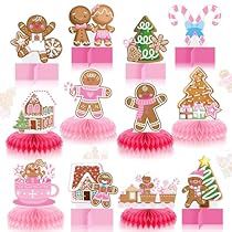 December Baby Birthday, Gingerbread Birthday Party, Mens Birthday Party Decorations, Centerpieces Christmas, Gingerbread Man Decorations, Decorations Birthday Party, Gingerbread House Parties, Gingerbread Party, Inexpensive Christmas