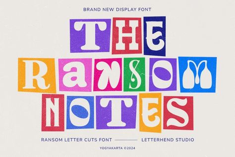 The Ransom Notes - Letter Cuts Font | Deeezy Ransom Font, Ransom Note, Adobe Apps, Font Letters, Note Fonts, Ttf Fonts, Block Fonts, Classic Fonts, Display Fonts