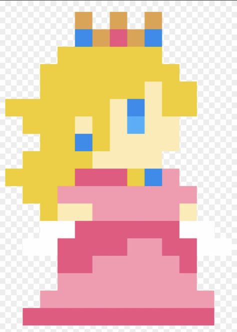 Peach Pixel Art, Boxer Outfit, Super Mario Peach, Mario Png, Pixel Art Maker, Mario And Princess Peach, Art Maker, Super Mario Birthday Party, Mario Birthday Party