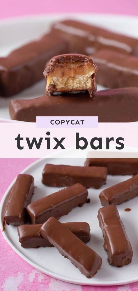 Copycat Take 5 Bars, How To Make Twix Bars, Fast Break Candy Bar Recipe, Diy Twix Bars, Twix Bars Candy, Homemade Twix Bites, Big Hunk Candy Bar Recipe, Stuffed Chocolate Bar Recipe, Twix Homemade