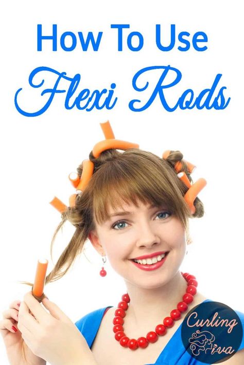 The neat thing about Flexi Rods is you can use it in any type of hair. Learn how to use flexi rods whether your hair is dry, wet, relaxed, natural, long, short, and frizzy. They are a heat-less, easy to manage method to get curls in various forms and sizes. Hair Rods How To Use, How To Use Flexible Curling Rods, How To Use Curling Rods, Hair Rods Curls Hairstyles, Flexible Curling Rods, Rod Curls, Flexi Rod Curls, Curl Short Hair, Heartless Curls