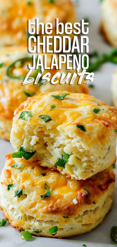 Jalapeno Cheddar Biscuits [35 Minutes] – Chasety Cheddar Jalapeno Muffins, Jalapeno Cheddar Rolls, Cheddar Recipes Dinners, Jalapeño Cheddar Muffins, Jalapeño Cheese Biscuits, Non Perishable Recipes, Jalapeno Biscuit Recipe, Cheddar Jalapeño Bread, Jalapeño Cheddar Biscuits